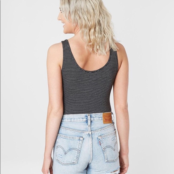 Calvin Klein Striped Bodysuit - Picture 2 of 7